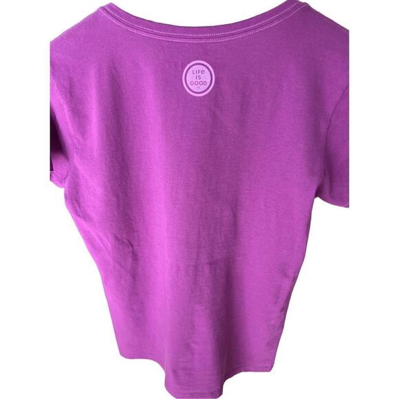 Life Is Good Women’s T-shirt Pink Lightning Bugs - Picture 6 of 11